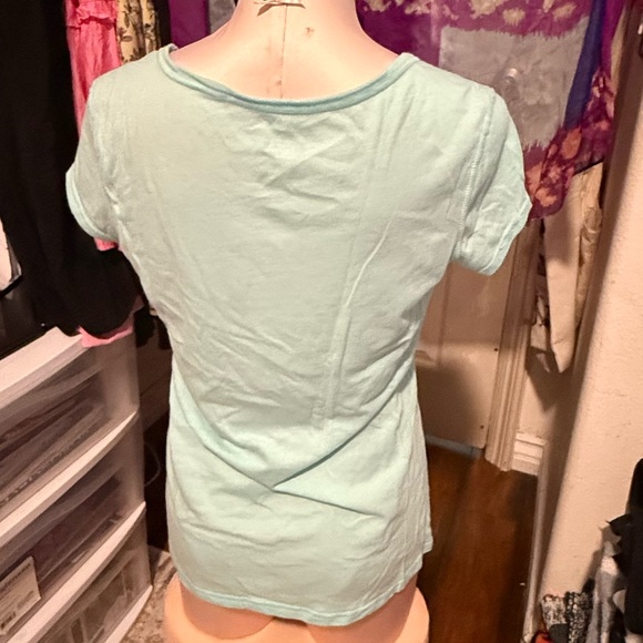 Women's Light Blue Graphic Tee - Picture 3 of 3